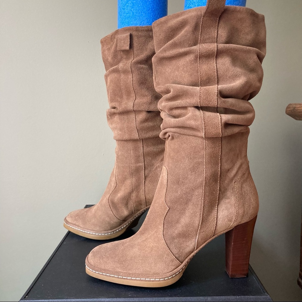 Via Spiga Tan Heeled Boots